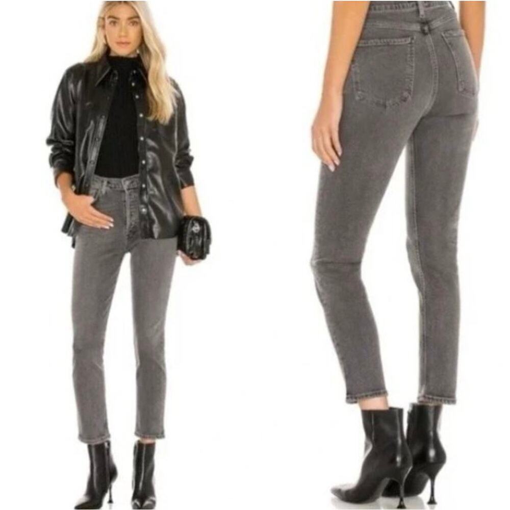 AGOLDE Nico High Rise Slim Fit Straight Jeans